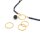 Ring-Verbinder aus 18k vergoldetem 304 Edelstahl 16mm – IP-Beschichtung – 4 Stück
