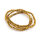 Glasschliffperlen als Rondelle in Goldfarben 3 x 2mm 1 Strang