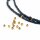 Glasschliffperlen als Rondelle in Goldfarben 3 x 2mm 1 Strang