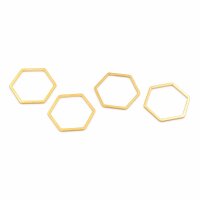 schlichte Verbinder als Honigwabe 16 x 18 mm in...