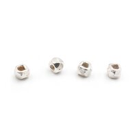 Facettierte Zwischenperlen aus 925er Silber 3mm 4 Stück