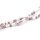 Glasperlen Strang 3 mm facettiert Rondelle Mix Weiß Mauve 40 cm 160 Stück