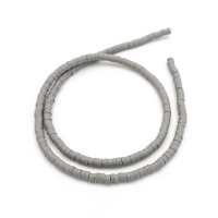 Heishiperlen aus Polymer-Ton 3 mm in dunkelgrau 1 Strang...