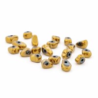 Hämatit Perlen als Goldnugget 4-9 mm, 20 Stück