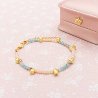 Glasperlen facettierte Rondelle 3x2 mm Maritimer Mix 1...
