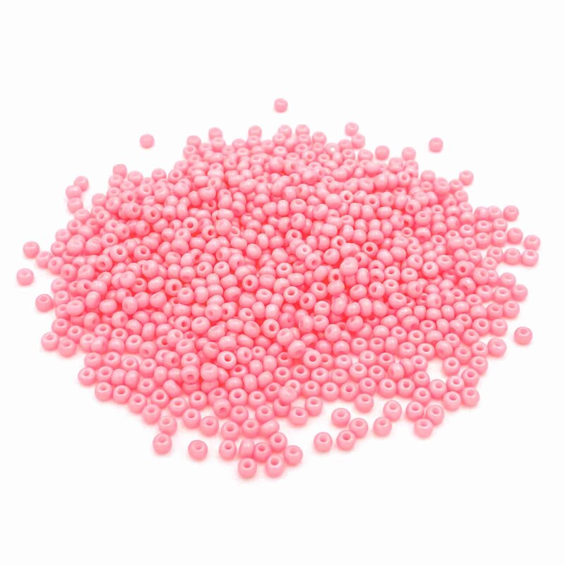 Rocailles Glasperlen 3 mm Rosa Opak - 20 g ca. 600 Stück