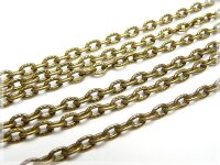 2 m geprägte Kette in antik Bronze