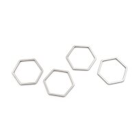 schlichte Verbinder als Honigwabe 16 x 18 mm in...