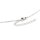zarte Gliederkette aus 304 Edelstahl in platinfarben 2 x1,6 mm, 60 cm 1 Stück
