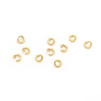 offene Biegeringe aus Edelstahl 3,5 mm in goldfarben...