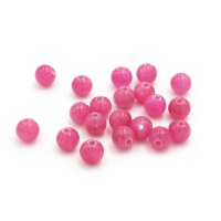 Jadeperlen in Magenta 6 mm 20 Stück
