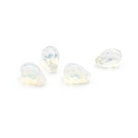 geschliffene Perlen als Tropfen aus Opalite 12 x 7,5 mm 4...