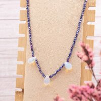 geschliffene Perlen als Tropfen aus Opalite 12 x 7,5 mm 4...