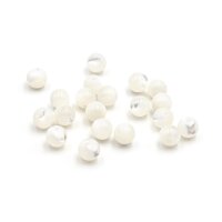 Perlen aus Perlmutt aus gebleichten Trochus-Muscheln 6 mm...