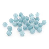 Perlen aus gefärbtem Chalcedon in Aquamarin-Optik, 8...