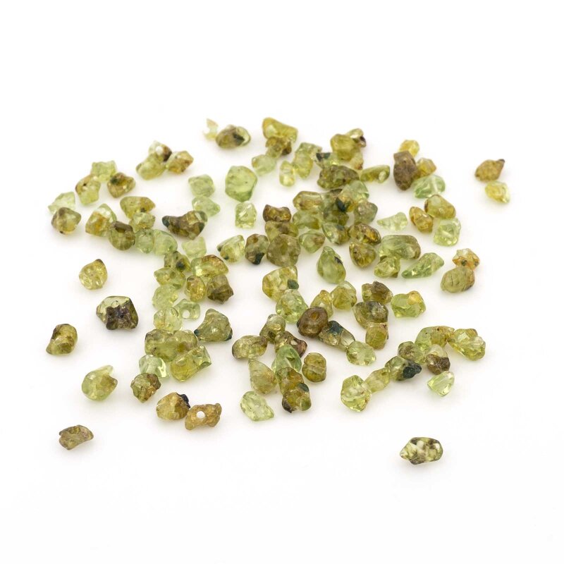 natürliche Peridot Nuggets Perlen 3-5 mm 5 Gramm