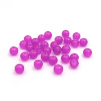 Glasperlen im Jadedesign in magenta 8 mm 30 Stück