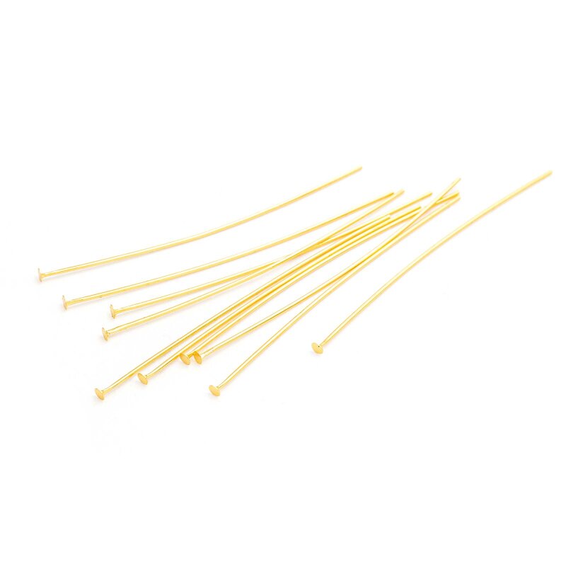 Nietstifte mit 18K Goldbeschichtung 50 mm 10 Stück