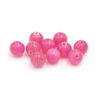 Jadeperlen in Magenta 8 mm 10 Stück