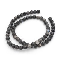 Larvikit Perlen 6 mm 1 Strang 60 Stück