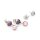 Ohrstecker aus Edelstahl mit Aufhängung für 10 mm Cabochons 6 Stück