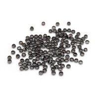 Quetschperlen aus Messing in Gunmetal 3x2 mm, 5 Gramm ca....