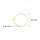 Creolen aus 316 Edelstahl mit 18K Goldbeschichtung, 20 mm, 10 Stück