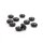 Perlen als Rondelle aus Schwarzem Achat 4x8  mm 10 Stück