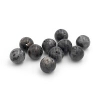 Perlen aus schwarzem Labradorit 12 mm 10 Stück