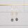 Verbinder als Rechteck aus 925S mit facettiertem Citrin 15x6 mm
