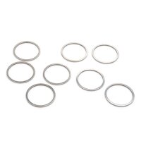 Verbinder als Ring aus 304 Edelstahl in platinfarben 20...