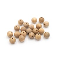 Natürliche Holzperlen 8 mm 20 Stück