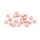 Porzellanperlen in Rosa glasiert runde Keramikperlen 6,7x5,5 mm 20 Stück