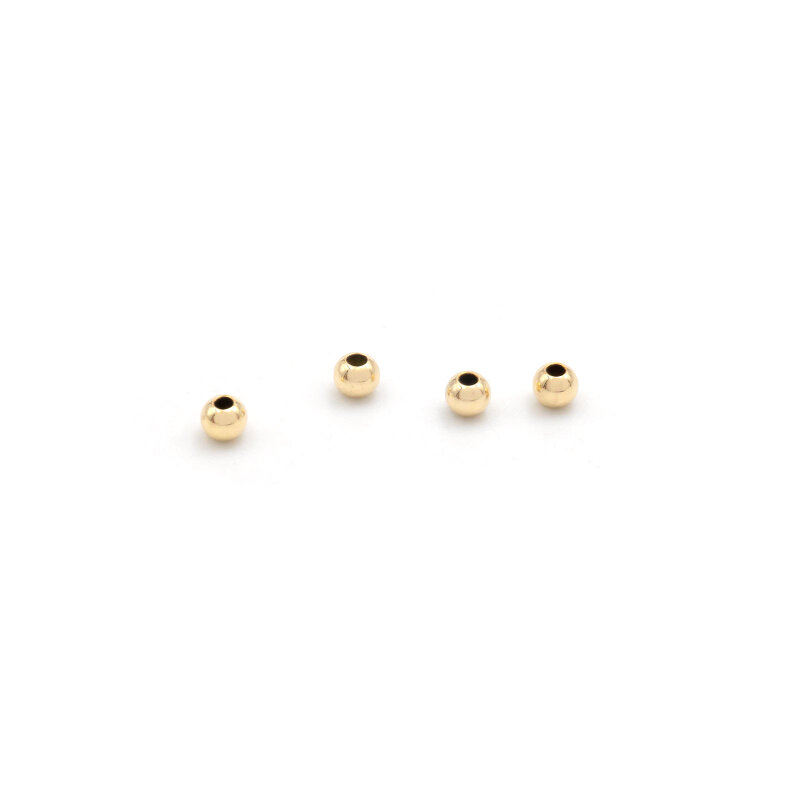 Zwischenperle aus Messing 14K Gold Filled 2 mm 4 Stück