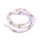 Glasschliffperlen im Pastell Mix 4x3 mm 1 Strang mit ca.126 Perlen