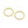 Geflochtener Ring 20 mm in goldfarben 2 Stück