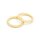 Geflochtener Ring 20 mm in goldfarben 2 Stück