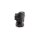 Silberobsidian Perle geschnitzter Kopf chinesischer Junge 18 mm - Glücksbringer