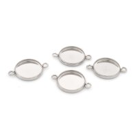 Fassungen als Verbinder aus Edelstahl für 12 mm...