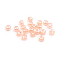 Glasschliffperlen als Rondelle in lachs 8 x5 mm 20...
