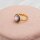 Ringrohling mit goldfarbener IP-Beschichtung für 12 mm Cabochons 2 Stück