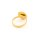 Ringrohling mit goldfarbener IP-Beschichtung für 12 mm Cabochons 2 Stück