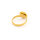 Ringrohling mit goldfarbener IP-Beschichtung für 10 mm Cabochons 2 Stück