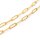 Paperclipkette aus 304 Edelstahl 12,5 x 4 mm goldfarben vakuumbeschichtet 1 m