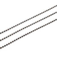 Kugelkette 3 mm in gunmetal 2 m