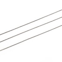 zarte Kugelkette 1,5 mm in gunmetal 2 Meter