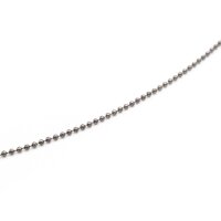 zarte Kugelkette 1,5 mm in gunmetal 2 Meter