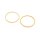 Verbinder als Ring aus 304 Edelstahl in goldfarben Ionenplattiert 25 mm 2 Stück