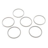 Verbinder als Ring aus 304 Edelstahl 25 mm 6 Stück