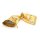 Metallic Geschenksäckchen goldfarben 12x9 cm 6 Stück